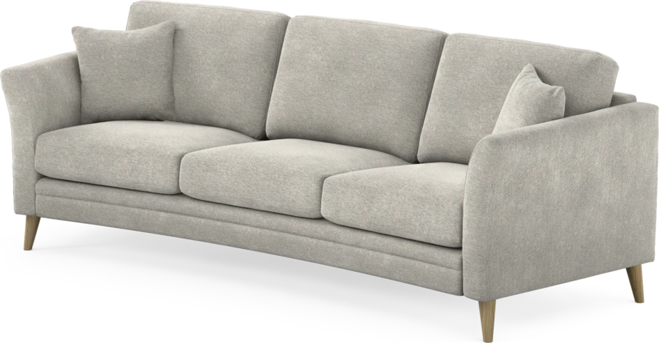Eden - 3-sits soffa svängd - Grå