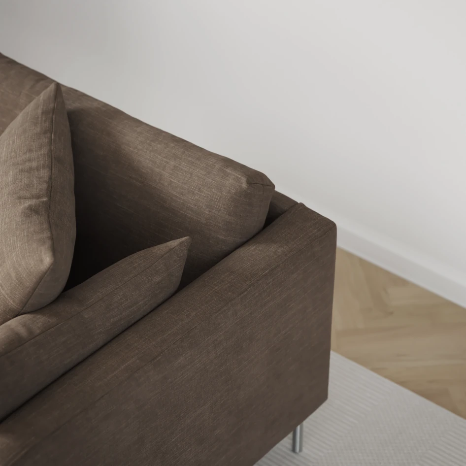 Harper - 3-sits soffa - Brun