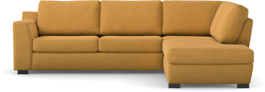 Friday - 2,5-sits soffa med divan höger - Gul