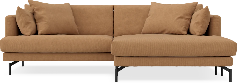 Harper - 4-sits med schäslong XL höger - Gul