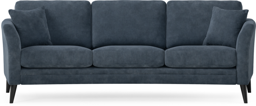 Eden - 3-sits soffa svängd - Blå