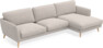 Nellie - 3-sits soffa med schäslong höger - Beige