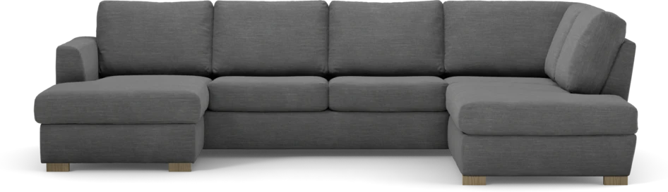 Friday - 3-sits soffa med schäslong vänster och divan höger - Grå