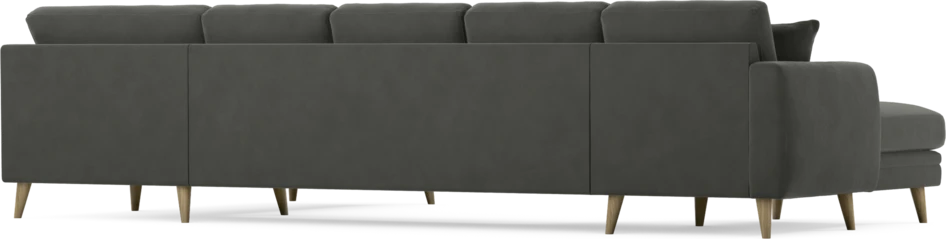 Eden - 3-sits soffa med schäslong vänster och divan höger - Grå