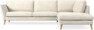 Madison Lux - 3-sits soffa med divan höger - Vit