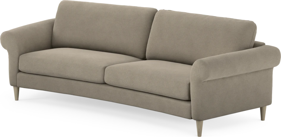 Bridge - 3-sits soffa svängd - Beige
