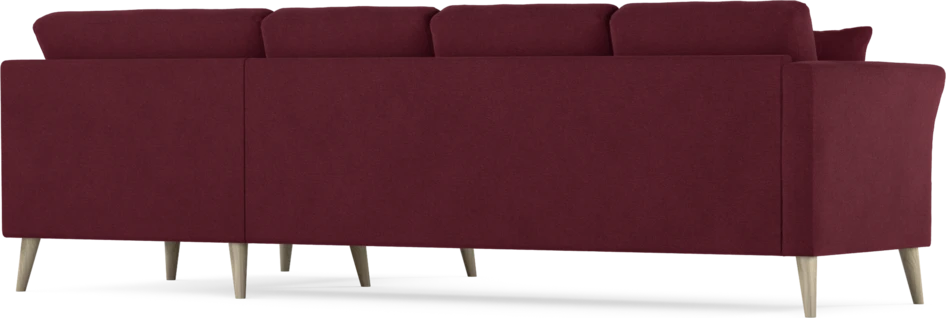 Eden - Hörnsoffa, 3+1-sits - Röd