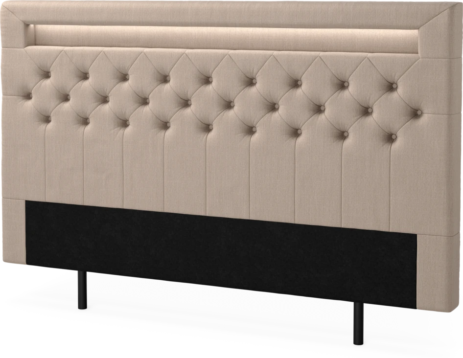 New York led - Sänggavel, 90-210 cm - Beige