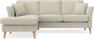 Eden - 2-sits soffa med schäslong - Beige
