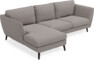 Madison Lux - 2-sits soffa med schäslong vänster - Grå