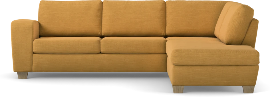 Friday - 2,5-sits soffa med divan höger - Gul