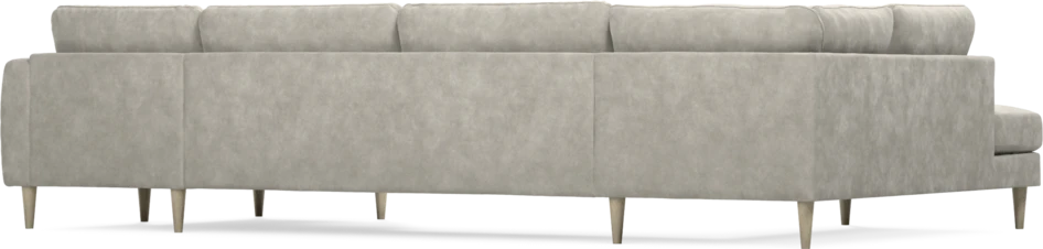 Bridge - 3-sits soffa med divan vänster och schäslong höger - Grå