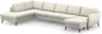 County - 4-sits soffa med divan vänster och schäslong höger - Vit