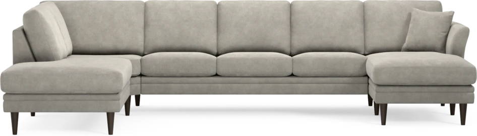 Eden - 3-sits soffa med divan vänster och schäslong höger - Grå