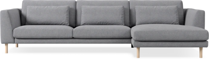 Willow, 3-sits soffa med schäslong höger, fast klädsel