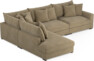 Rossi - 3-sits soffa med divan vänster - Beige