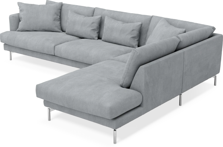 Harper - 3-sits soffa med divan höger - Grå