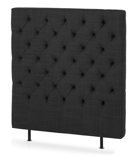 Avon XL pikerad - Sänggavel, B 90-140 cm - Svart