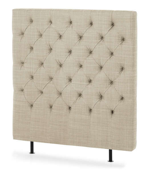 Avon XL pikerad - Sänggavel, B 90-140 cm - Beige