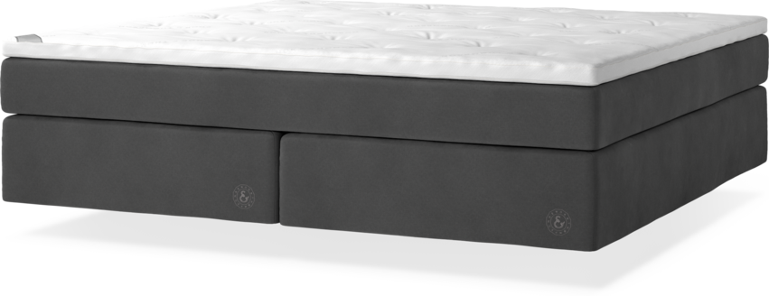 Cape Farewell Comfort - Kontinentalsäng, dubbelsäng med svävande utseende - Grå