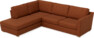 Friday - 2,5-sits soffa med divan vänster - Orange