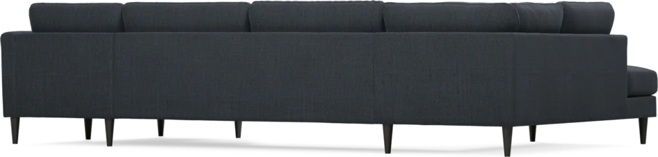 Bridge - 3-sits soffa med divan vänster och schäslong höger - Blå