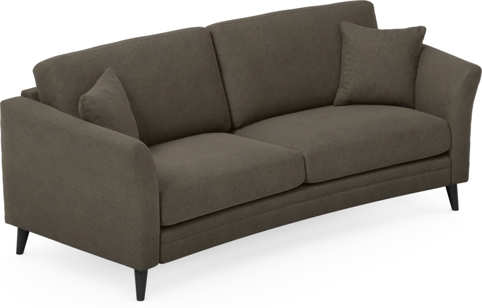 Eden - 2,5-sits soffa svängd - Brun