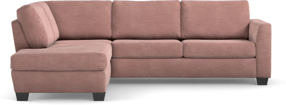 Friday - 2,5-sits soffa med divan vänster - Rosa