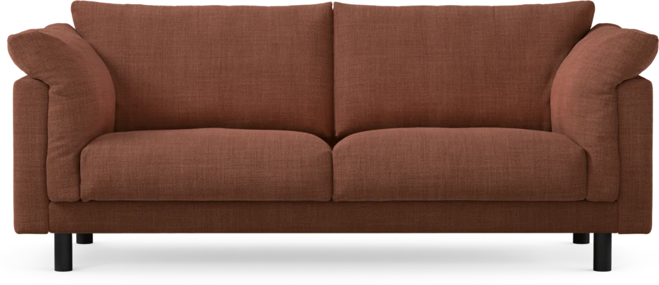 Cherrie - 2,5-sits soffa, fast klädsel - Orange