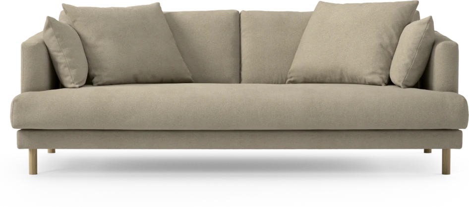 Harper - 3-sits soffa, hel dyna - Beige