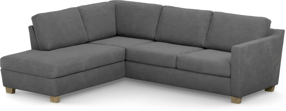 Friday - 2,5-sits soffa med divan vänster - Grå