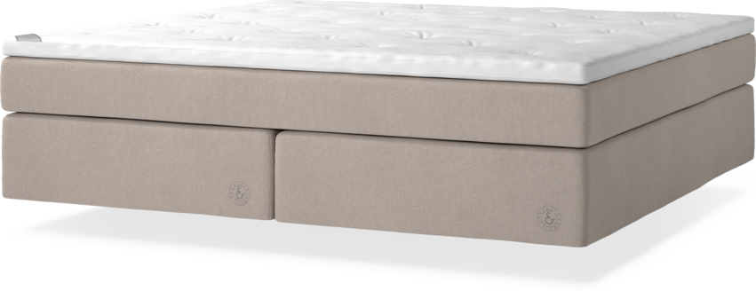 Cape Farewell Comfort - Kontinentalsäng, dubbelsäng med svävande utseende - Beige