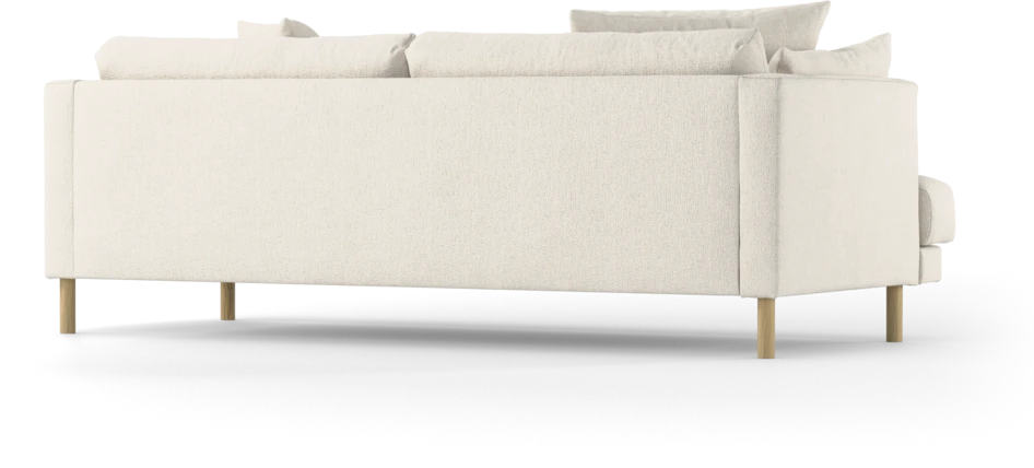 Harper - 3-sits soffa, hel dyna - Vit