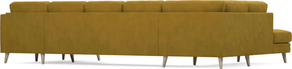 Eden - 3-sits soffa med divan vänster och schäslong höger - Gul