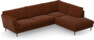 Madison Lux - 3-sits soffa med divan höger - Orange