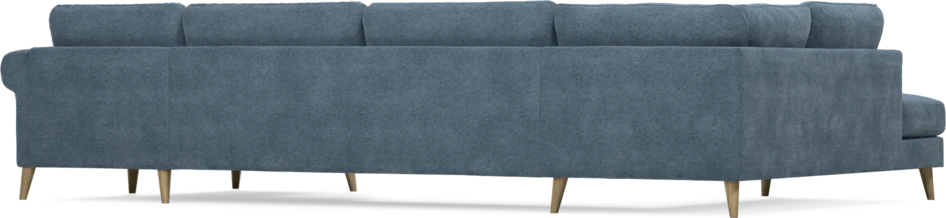 Bridge - 3-sits soffa med divan vänster och schäslong höger - Blå