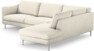 Madison Lux - 3-sits soffa med divan höger - Vit