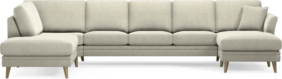 Eden - 3-sits soffa med divan vänster och schäslong höger - Beige