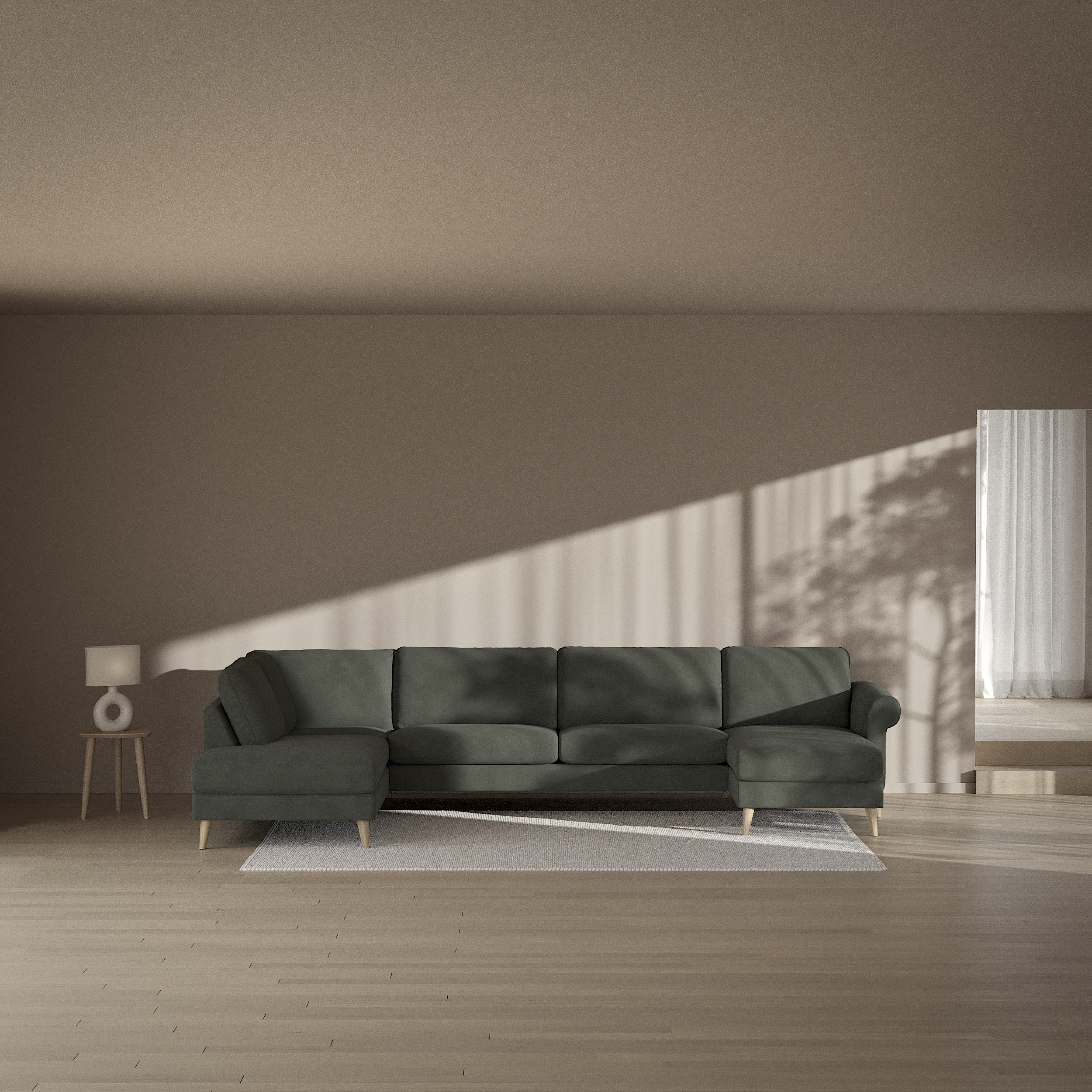 Bridge - 3-sits soffa med divan vänster och schäslong höger - inspiration