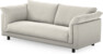 Cherrie - 2,5-sits soffa, hel dyna, fast klädsel - Vit