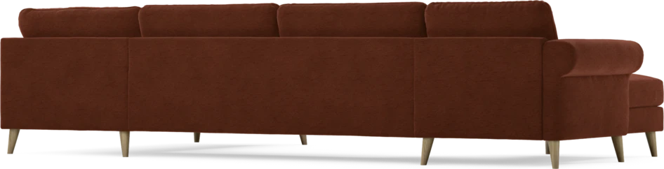 Bridge - 3-sits soffa med schäslong vänster och divan höger - Orange