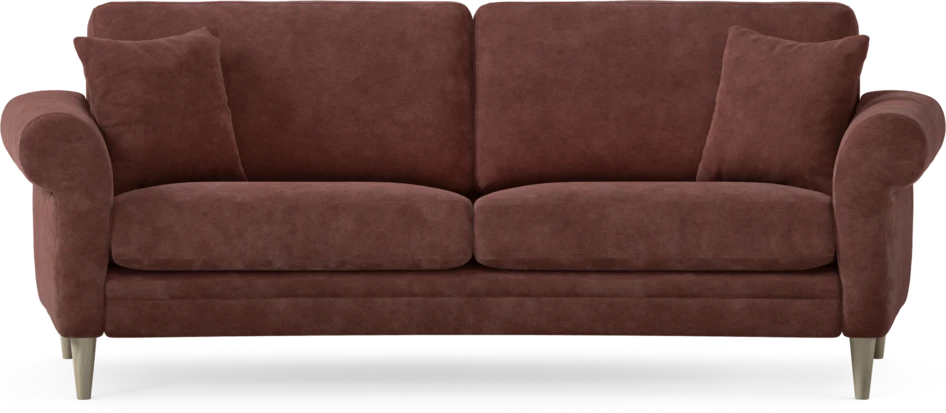 Eden - 2,5-sits soffa svängd - Röd