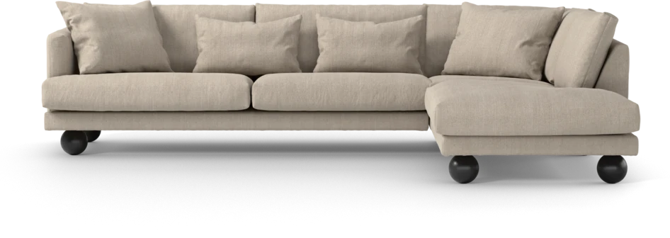 Harper - 3-sits soffa med divan höger - Beige