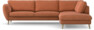 Madison Lux - 3-sits soffa med divan höger - Orange
