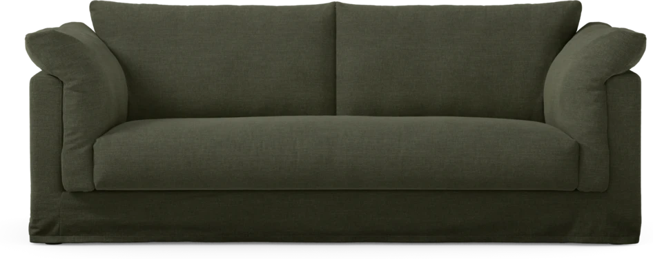 Cherrie Klädsel - Klädsel till 2,5-sits soffa, hel dyna - Grön