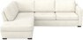 Friday - 2,5-sits soffa med divan vänster - Vit