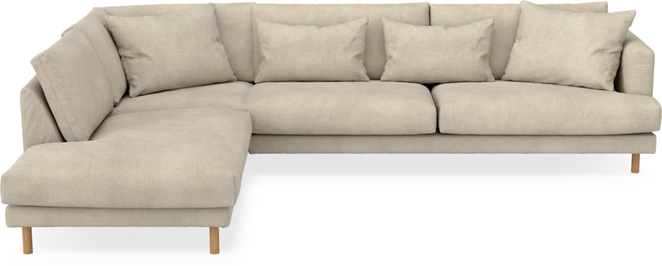 Harper - 3-sits soffa med divan vänster - Beige