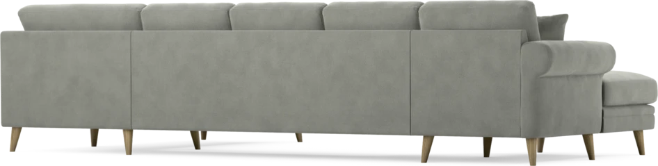 Eden - 3-sits soffa med schäslong vänster och divan höger - Grå