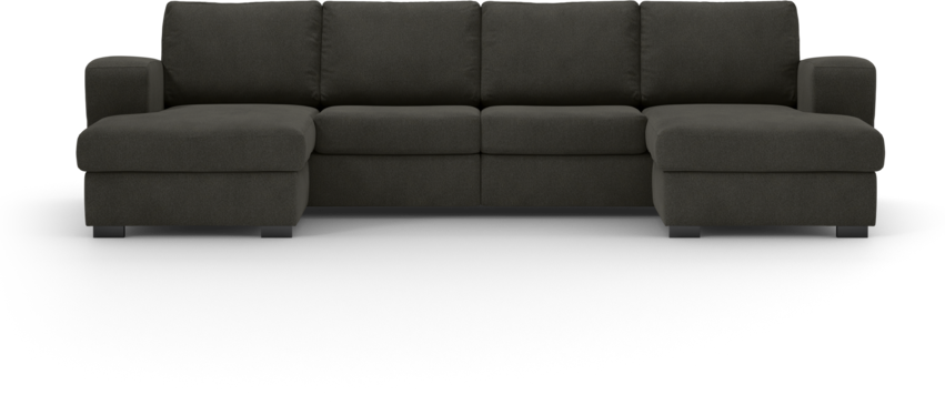 Friday - 2-sits soffa med två schäslonger - Grå