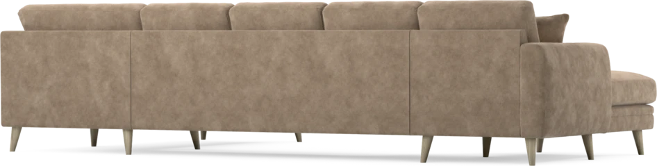 Eden - 3-sits soffa med schäslong vänster och divan höger - Beige